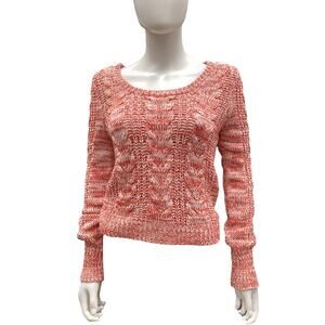 Free People Women’s Sweater Size S Red And White Knit